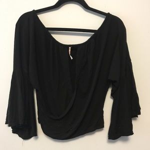 Free People Plunge Wrap Top
